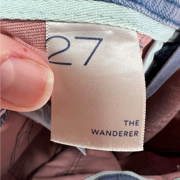 Anthropologie Pilcro The Wanderer Cross-Stitched Pants 27 - Picture 6 of 16